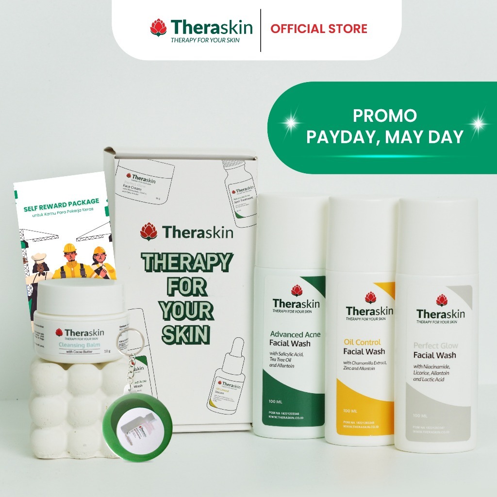 [CLEARANCE SALE] Theraskin Near Exp Date Disc 50% - Oil Reducer Serum - Oil Control Facial Wash 240m