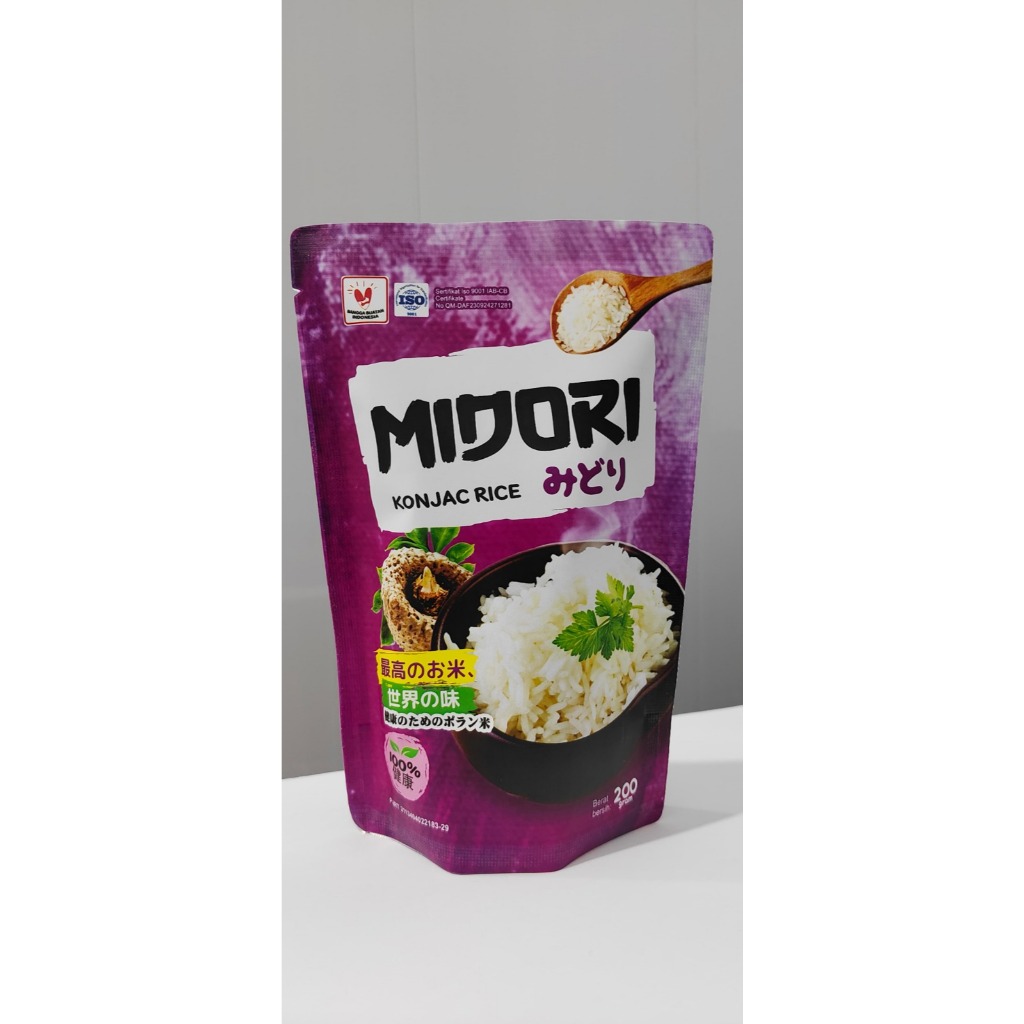 

Midori Beras Porang Instan Kemasan Pouch 200Gram