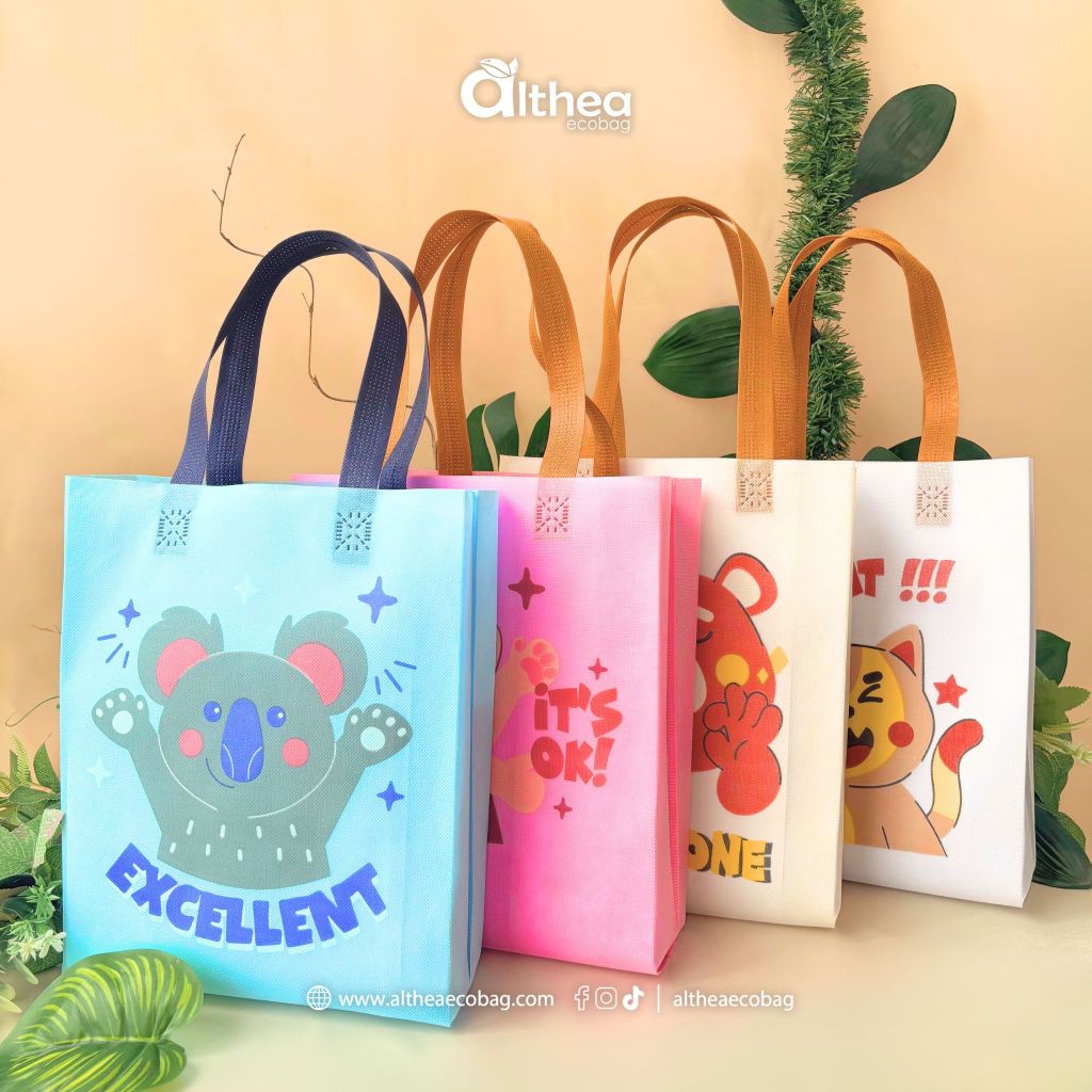 

ALTHEA Goodie Bag Birthday Tas Ulang Tahun Tas Souvenir Motif Binatang Tas Hampers Birthday 36x25x08