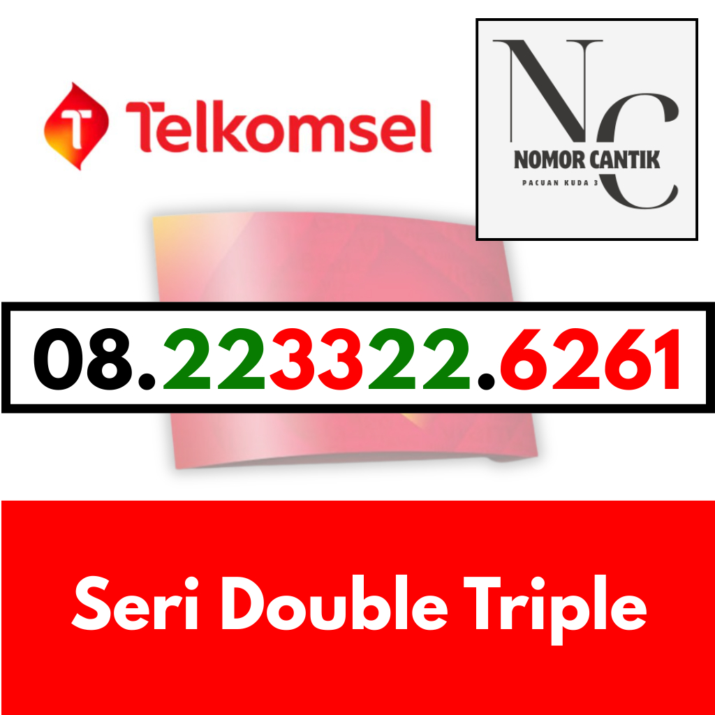 PERDANA NOMOR CANTIK TELKOMSEL SERI DOUBLE TRIPLE
