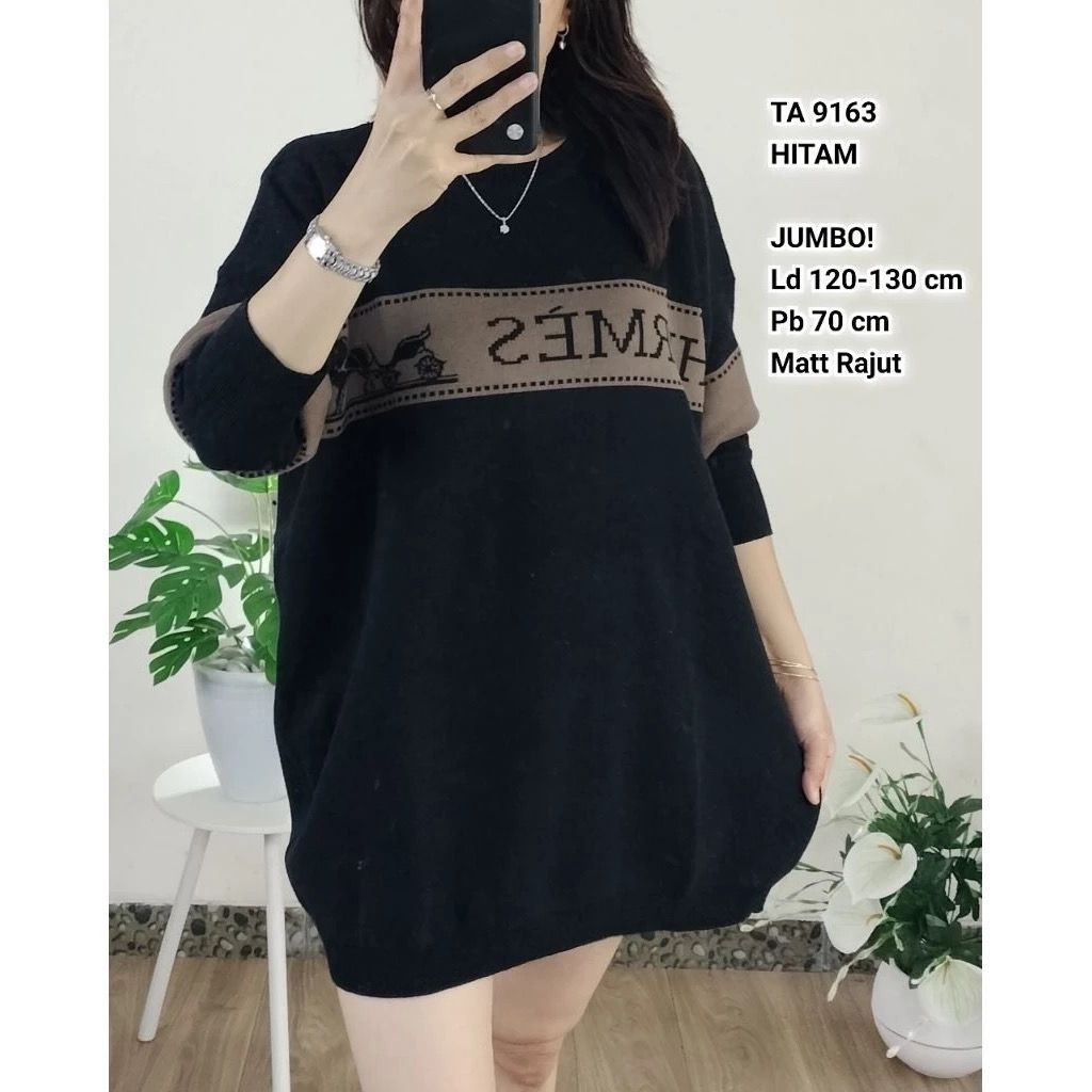 BLOUSE JUMBO WANITA LD 130-150 SIZE XXXL RAJUT PREMIUM MOTIF TERBARU PAKAIAN WANITA BAJU ATASAN OVER
