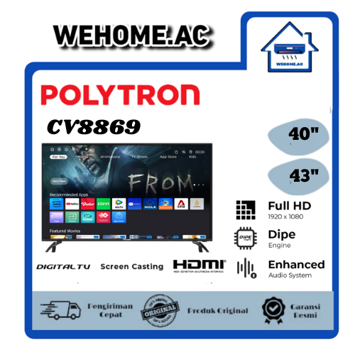 TV LED Polytron Smart TV 40CV8969/43CV8869 TV LED Polytron Smart TV