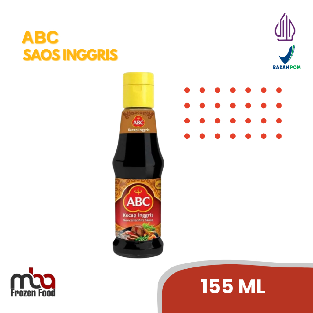 

ABC Saos Inggris / Kecap Inggris 155 Ml /Kecap /Kecapmanis /Kecapasin /Sausinggris /Saus /Dressing /Topping /Saos /Bakaran /Masakan /Bumbu