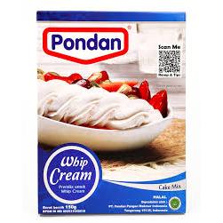 

PONDAN WHIPPING CREAM POUCH 150GR X ,PRAKTIS & SIMPLE DIPAKAI