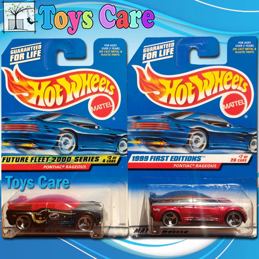Hot Wheels Pontiac Rageous Merah Hitam Sport Car