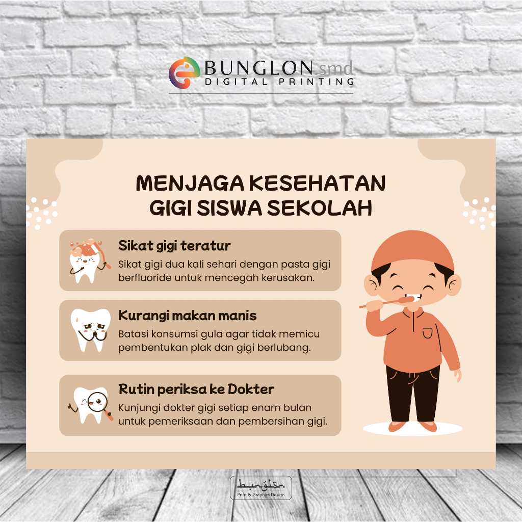 

Poster Menjaga Kesehatan Gigi Siswa Sekolah
