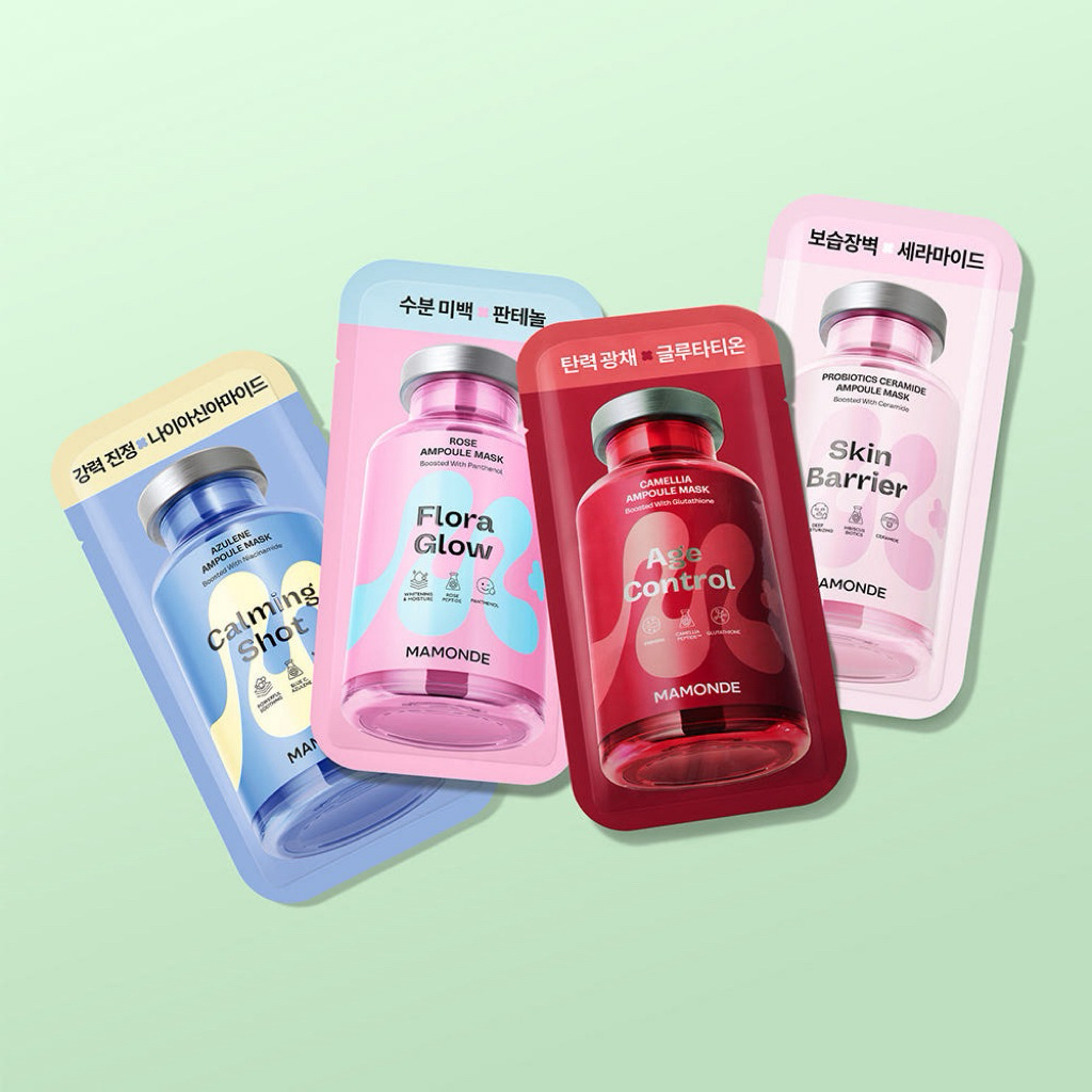 Mamonde Flora Glow / Age Shot / Calming Shot / Skin Barrier Mask 10 pcs