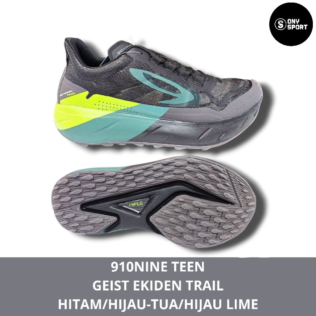 SEPATU RUNNING 910NINETEEN GEISR EKIDEN TRAIL 100%ORI