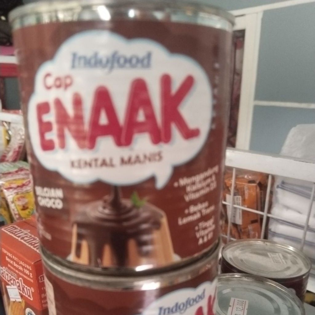 

susu coklat cap enak kental manis coklat 1 kaleng