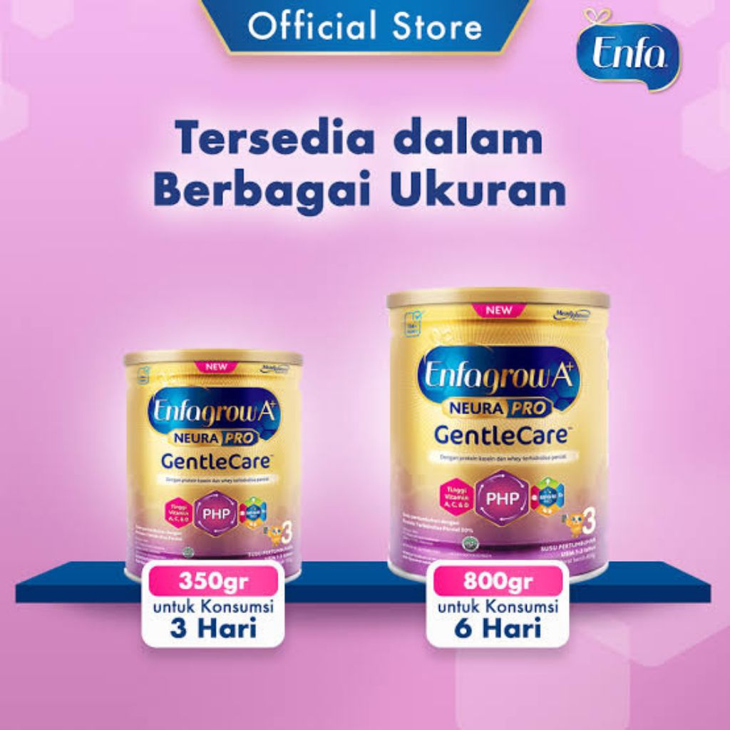 

Enfagrow A+ Tahap 3 Gentle Care 350gr/800gr