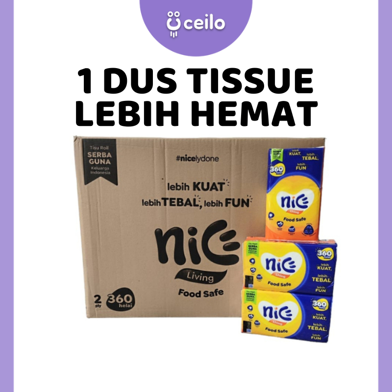 1 DUS TISSUE | 1 KARTON TISSUE MURAH | TISSUE JOLLY | NICE TISSUE | PASEO TISSUE