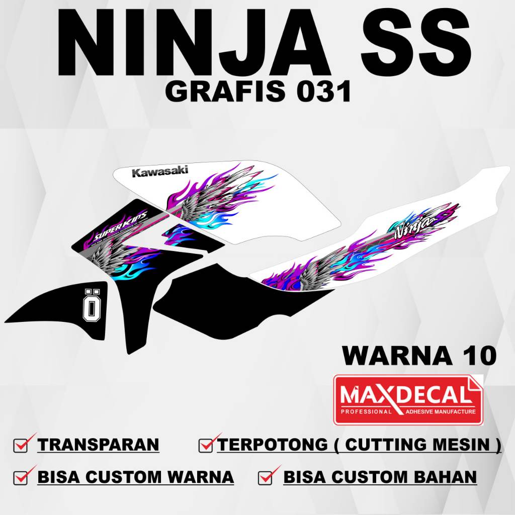 Stiker Ninja SS Stiker Ninja R / Striping Ninja SS Striping Ninja R / Stiker Sticker Decal Ninja SS 