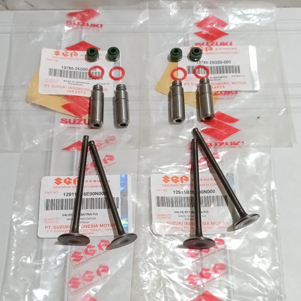 Bos botol klep+klep set seal klep suzuki satria fu 150 satria fu 4pcs sgp