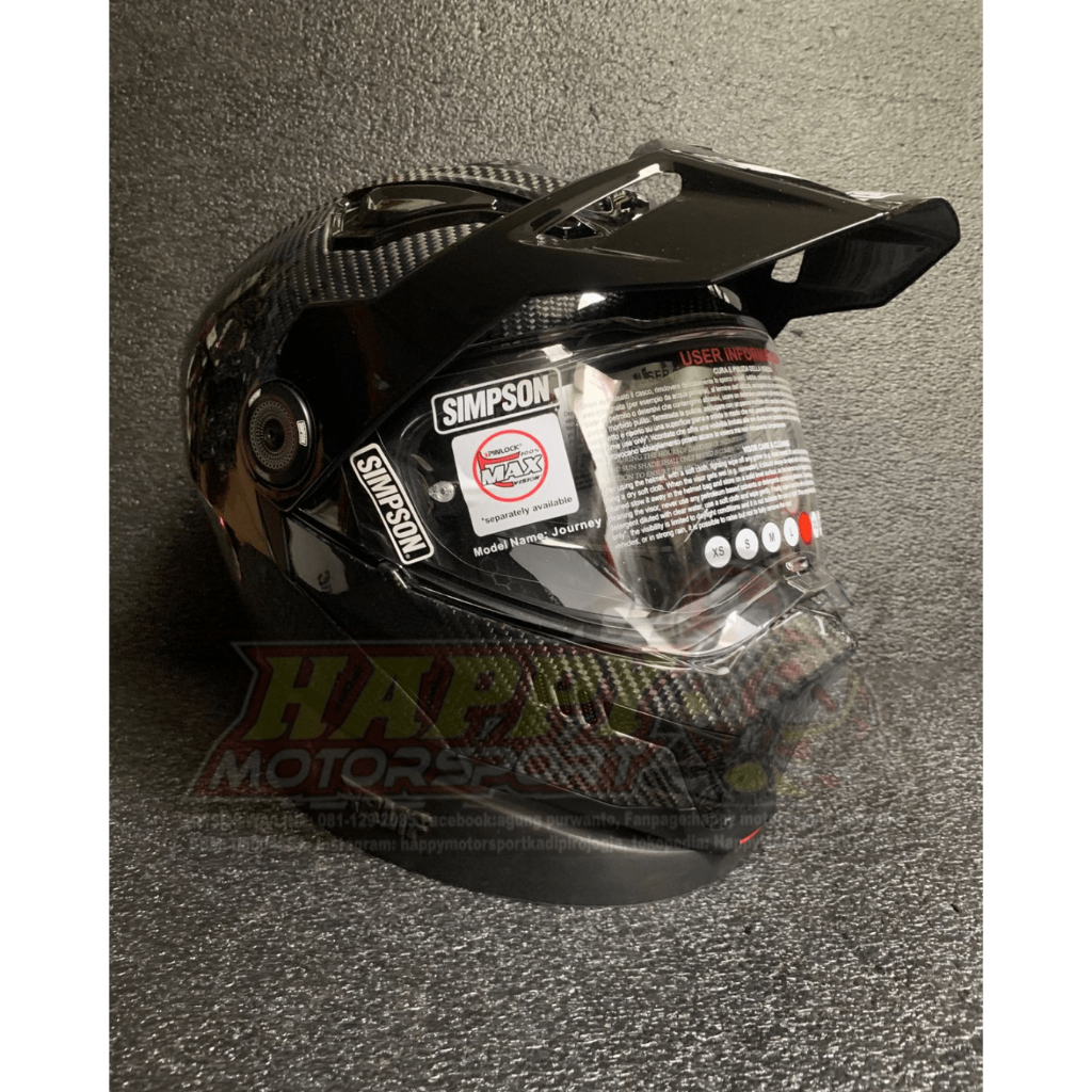 Helm Simpson Adventure Journey Carbon Full Face