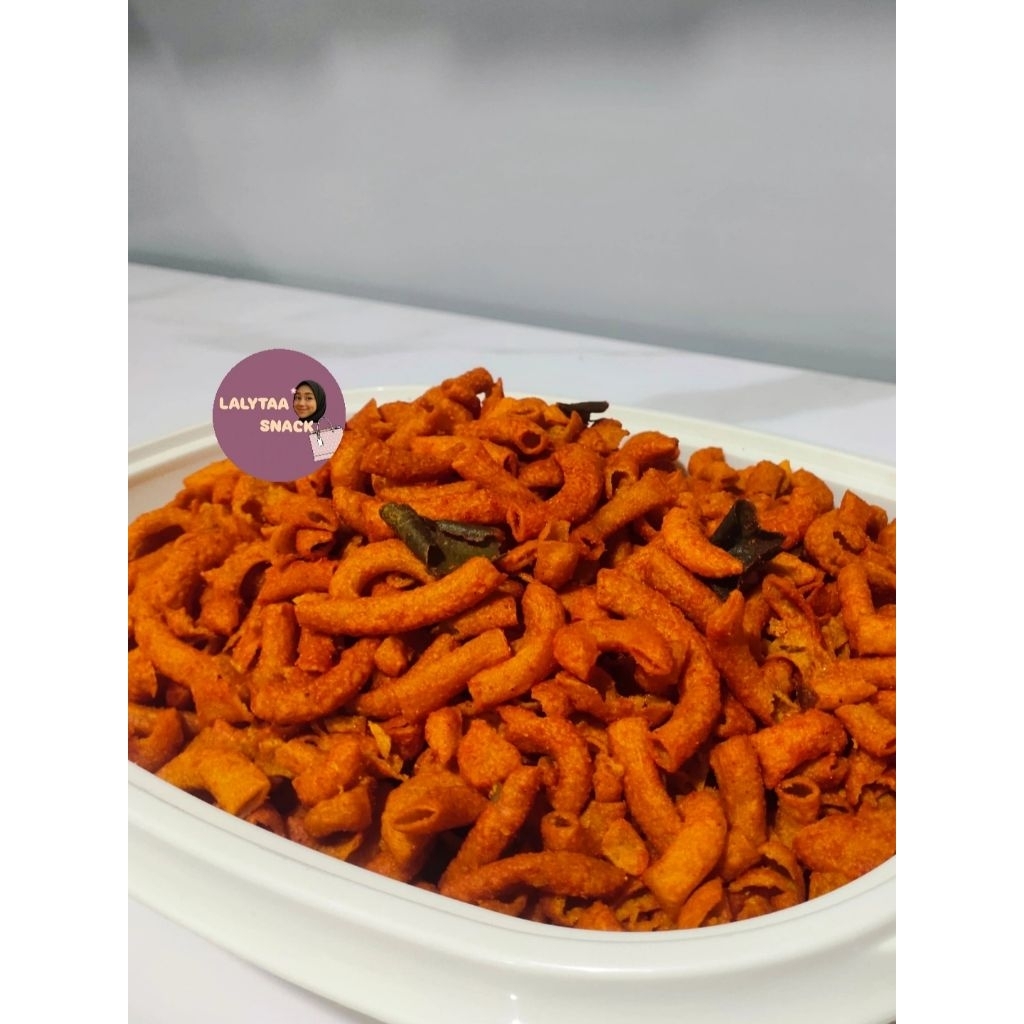 

Makaroni Krenyes Pedas • Makaroni Pedas • Makaroni Daun Jeruk • Makaroni Bantat Krenyess • Makaroni Kres Mekar Pipa Panjang • Macaroni • Cemilan Murah • Cemilan Pedas • Cemilan Gurih, Makaroni Krenyes 60gr,100gr,110gr,200gr,500gr,1kg