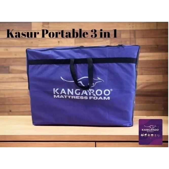 Kasur Busa Lipat 3 Kangaroo / Matras Lipat Minimalis / Kasur Serbaguna