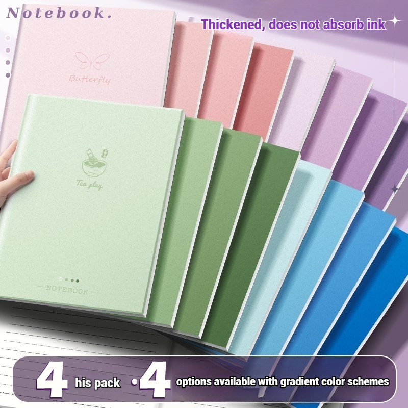 

4 buku catatan buku tulis ins style morandi B5 ukuran besar untuk belajar ujian siswa sekolah menengah atas