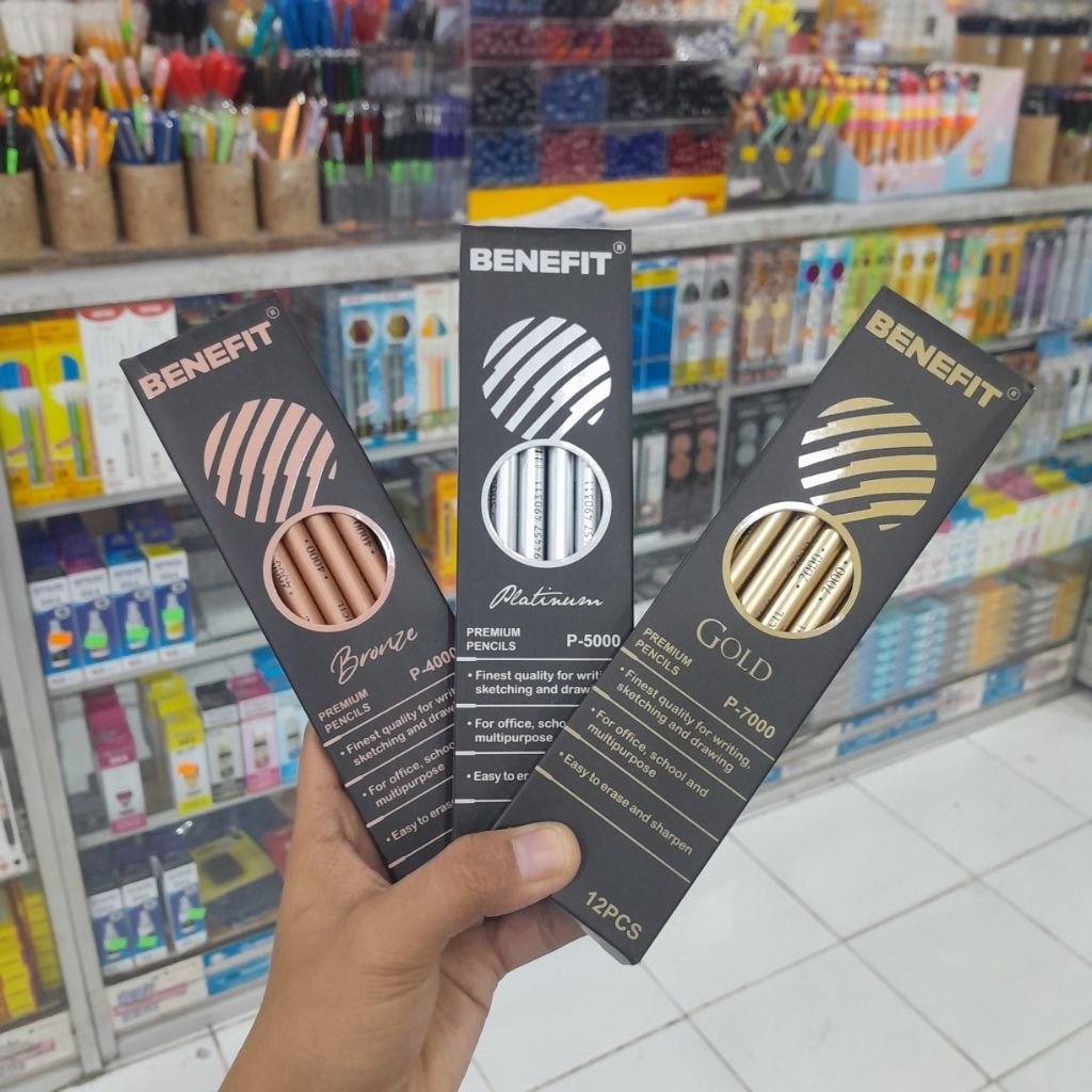 

PENSIL BENEFIT 2B PREMIUM PENCILS / P-7000,P-5000,P-4000 / 1 DOS ISI 12 PCS