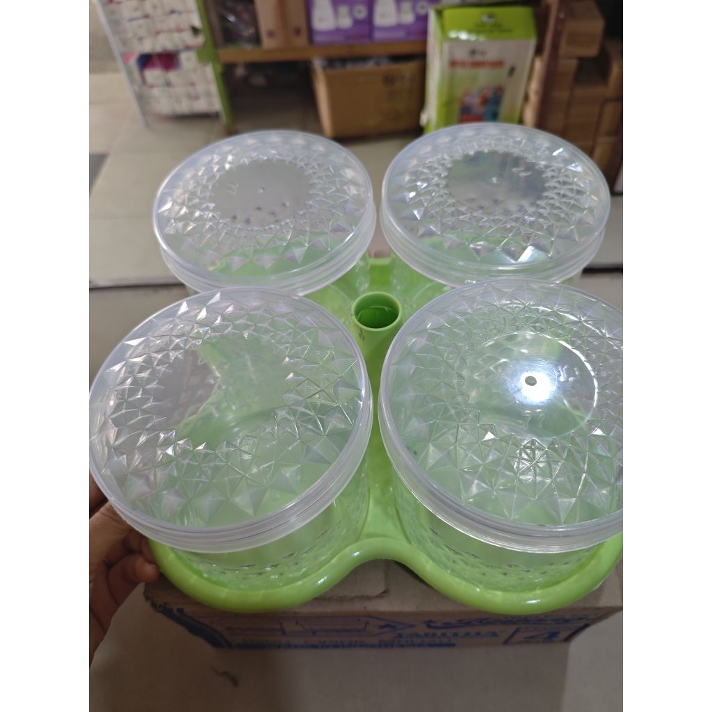 Toples kue isi 4 Toples lebaran isi 4 toples bintang isi 4 pakai nampan