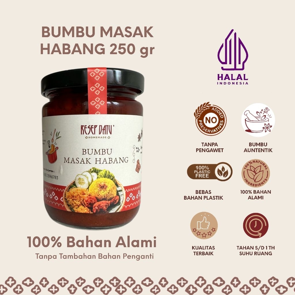 

Bumbu Masak Habang 250 gr by ResepDatu'