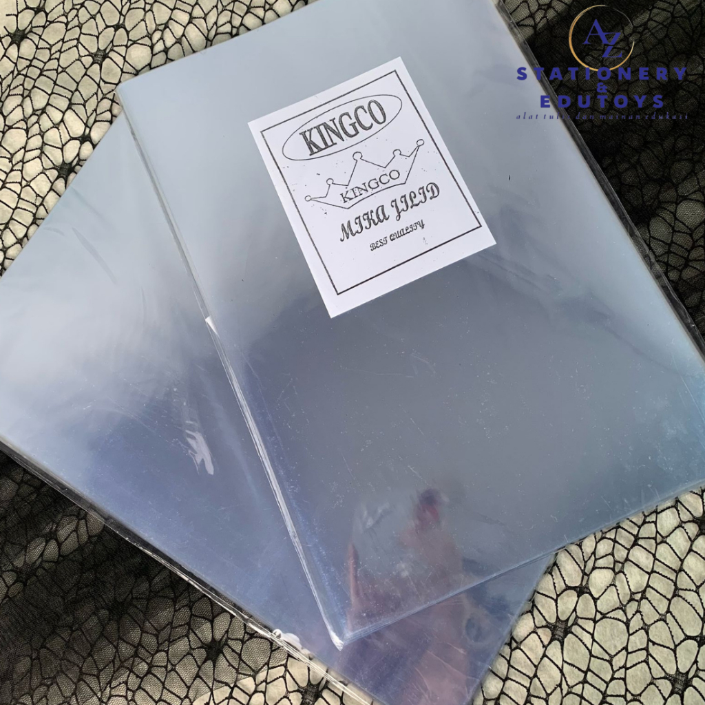 

(100 Lembar) 1 Pak Plastik Mika Bening Kingco Cover Jilid / Mika Film Jilid