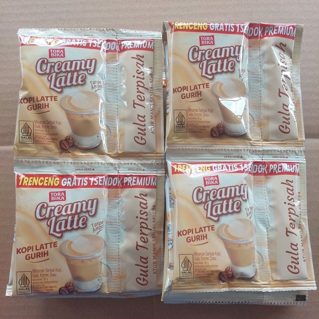 

Creamy Latte Kopi Sachet 1 Renteng Isi 10 bks (Gratis Sendok)