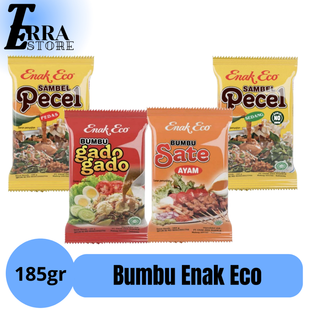 

Enak Eco / Bumbu Kacang Instant / Bumbu Gado Gado / Bumbu Sate / Bumbu Pecel