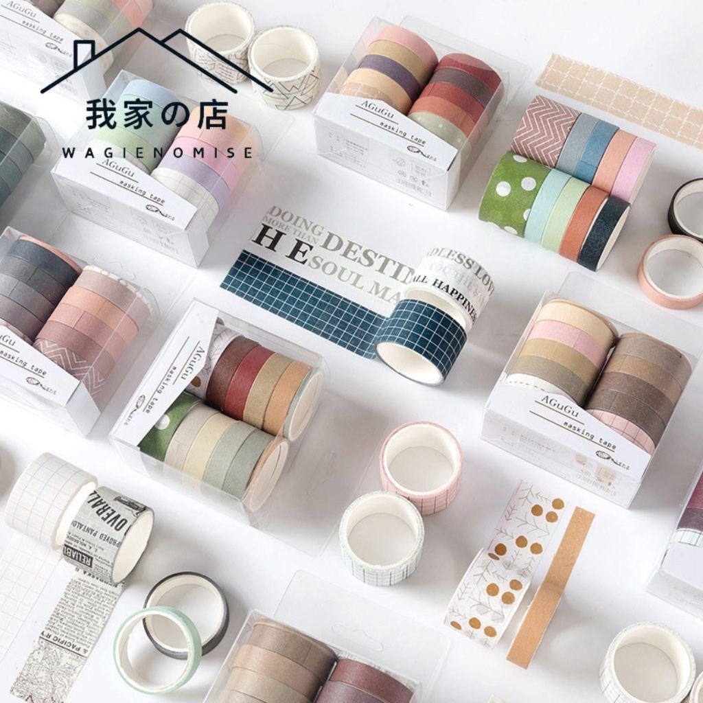 

10 Rolls Masking Washi Tape for Deco Journaling / White Washi Tape