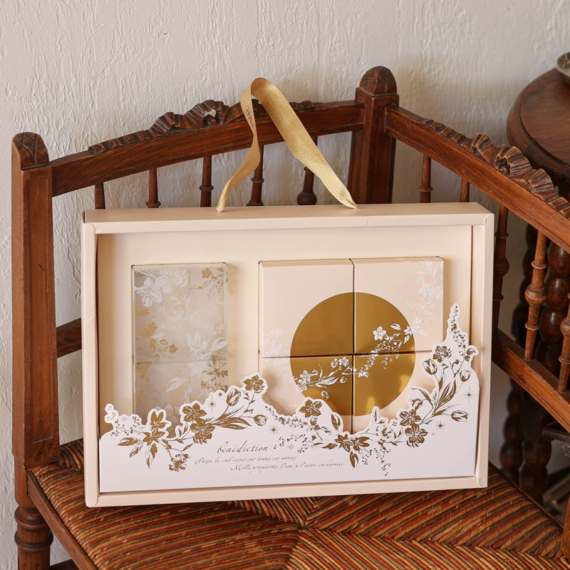 

(Terbaru) (1set) Kotak Mooncake isi 6 50-100gr Kotak Kue Bulan Mooncake Box Terbaru 100gr isi 6