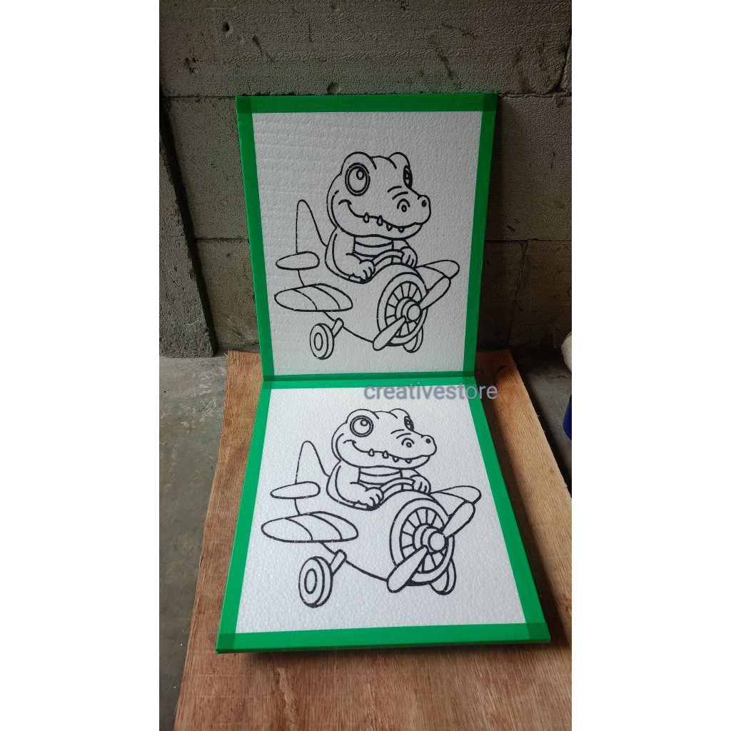 

sterefoam sketsa lukis uk 33cm x 40cm isi 100gambar