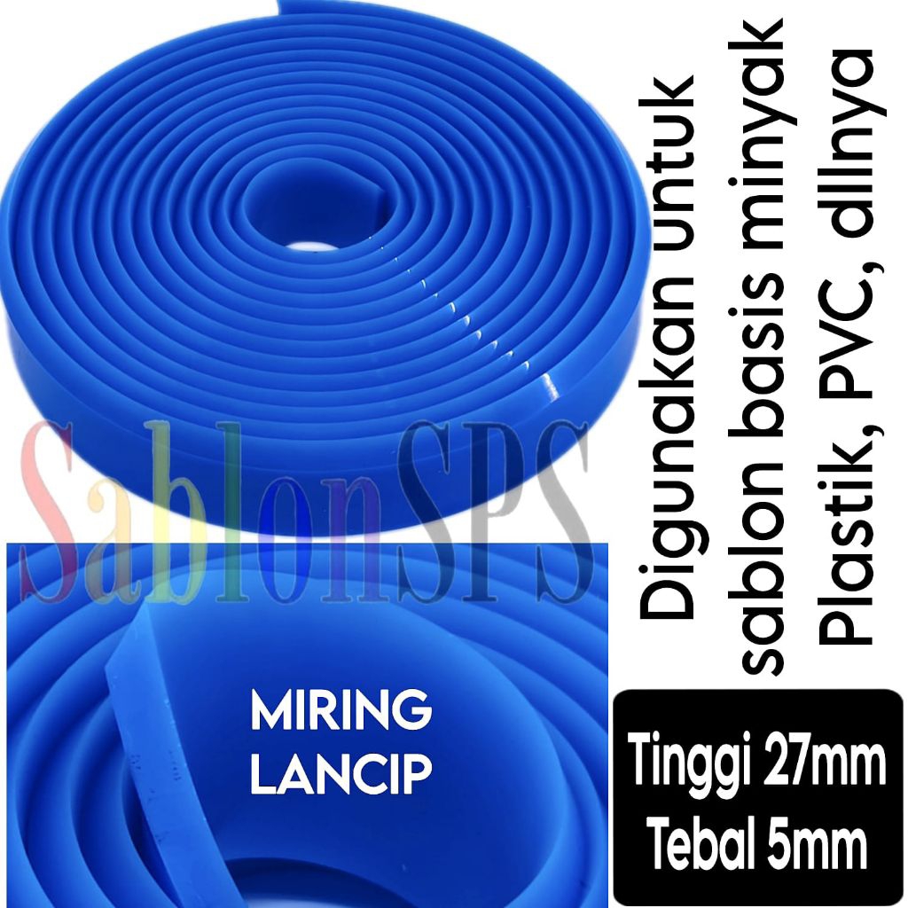 

KARET RAKEL SABLON BIRU MIRING LANCIP 5MMX27MM PER CM