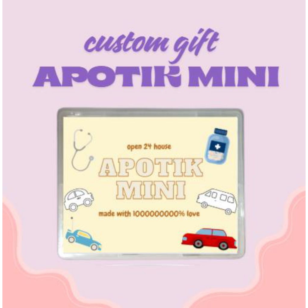 

Apotik mini | custom gift | kado untuk pacar | box emergency