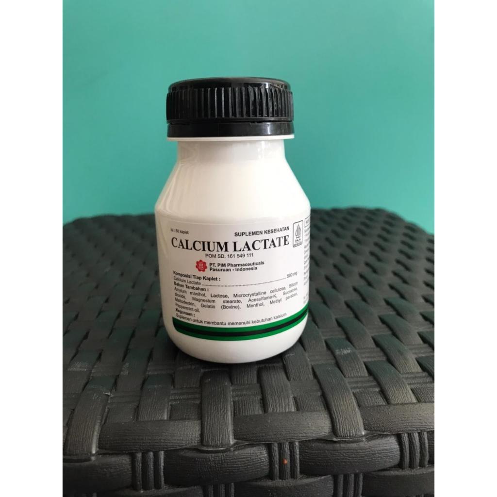 CALCIUM LACTATE PIM 500 MG BOTOL 80 KAPLET