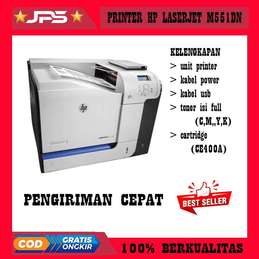 Printer Hp Laserjet Pro 500 M551 Laser Color M551 M551dn M551n - M551N second siap pakai