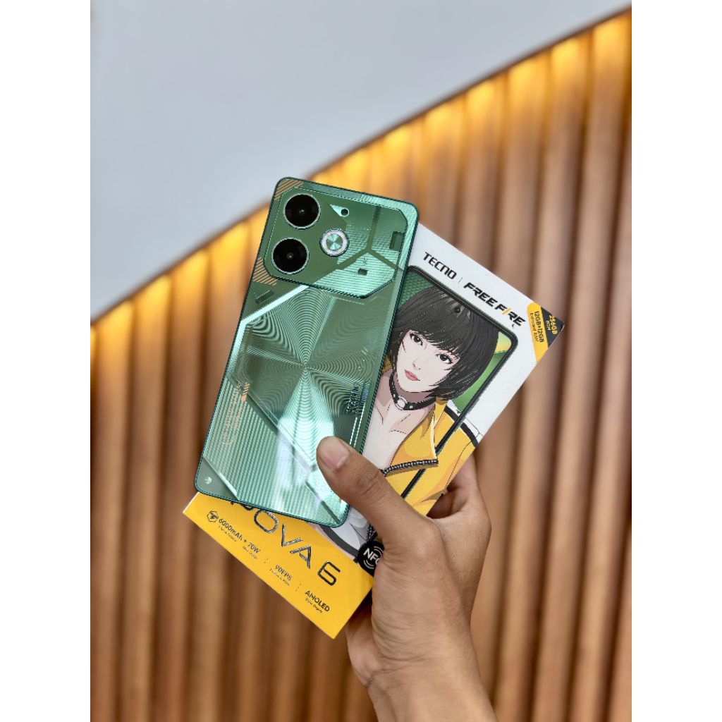 TECNO POVA 6 PRO 5G 12/256 SECOND SUPER MULUS TERAWAT (charger tidak ori)