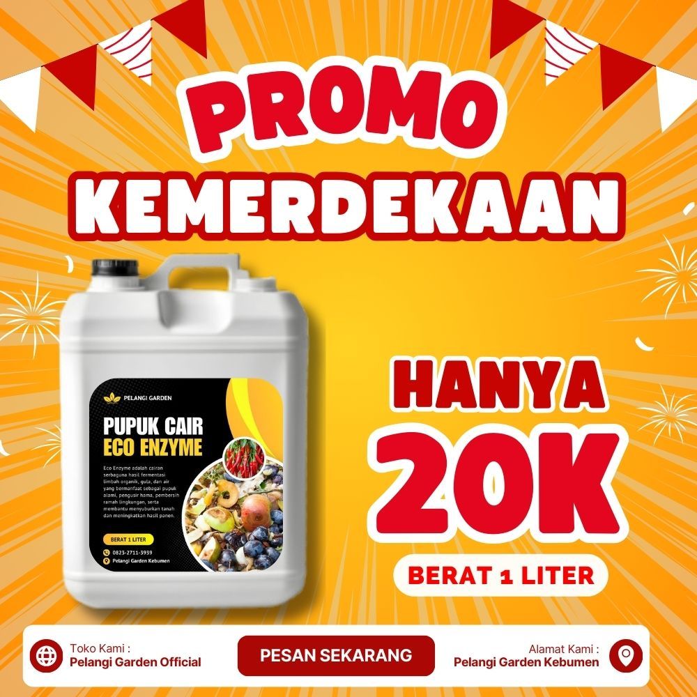 PROMO !! Pupuk Tanaman Eco Enzyme Kulit Pisang Isi 1 Liter