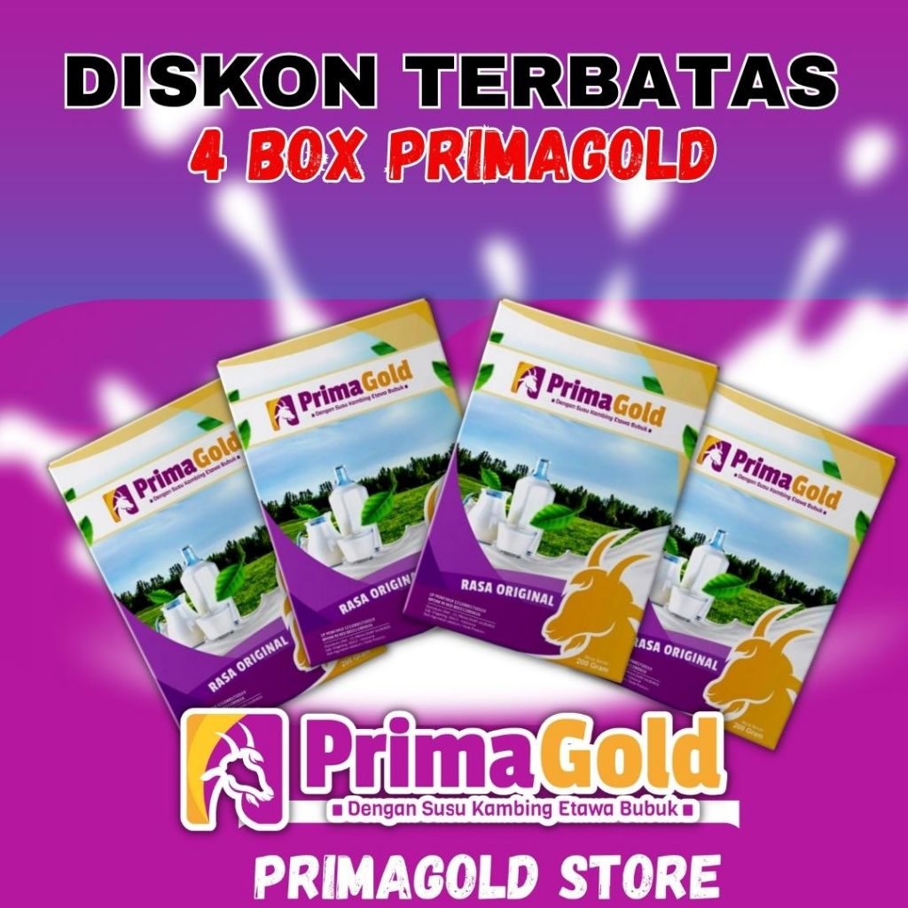

Susu khusus Nyeri Sendi Sehat Kembali 4 box Primagold