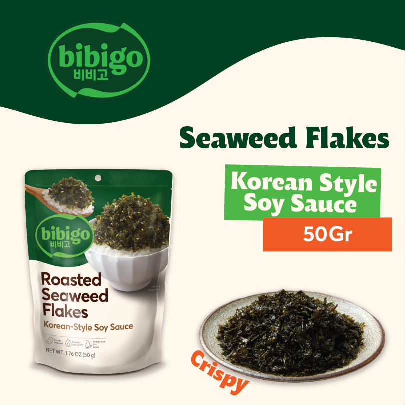 

BIBIGO Nori Rasa Kecap Asin / Korean Soy Sauce Seaweed 50 Gram