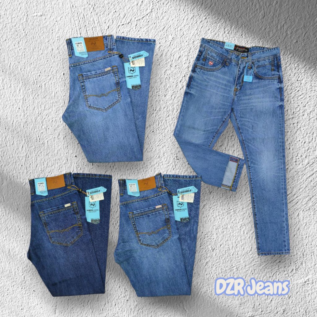 Celana Jeans Premium FAROS Panjang Slim Fit_BahanPremium_viral_celanacowok_celana_pria_brandlocal_lo