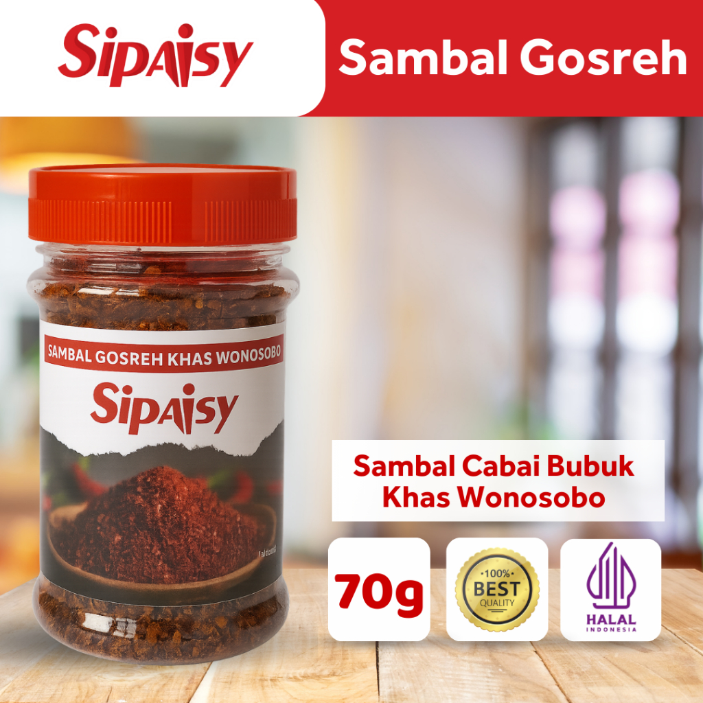 

Sipaisy Sambal Cabai Gosreh Kering Nikmat Khas Wonosobo