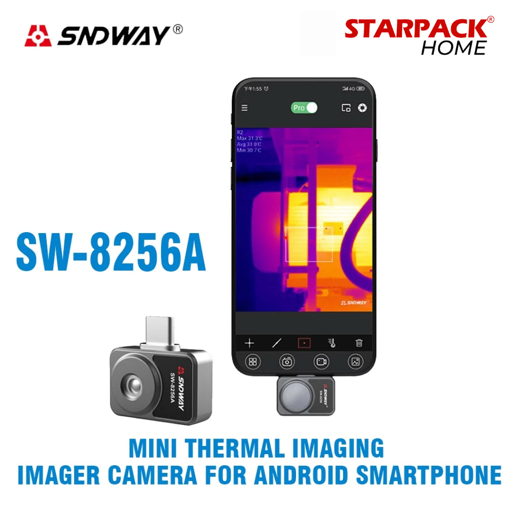SNDWAY SW-8256A Infrared Thermal Camera 256x192 – Night Vision Professional Termographic Imager