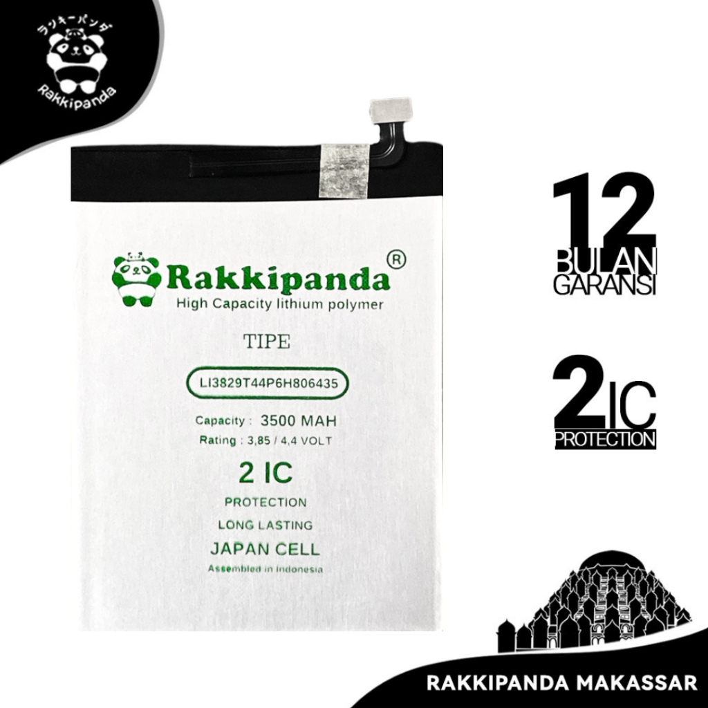 Baterai HP RakkiPanda LI3829T44P6H806435 ZTE Nubia M2 Play / M2 Lite / Z11 Bergaransi Battery