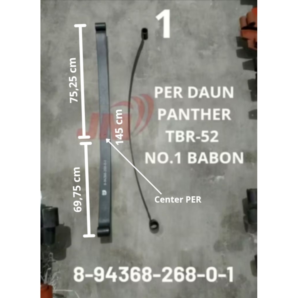 PER Daun No.1 PANTHER OLD GEN1 TBR-52 Non Bushing ( 8-94368-268-0-1 )