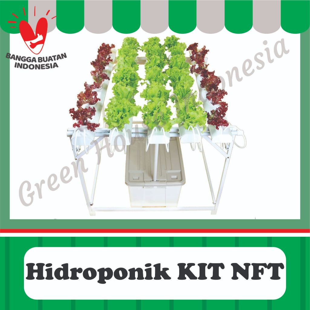 Paket Hidroponik KIT NFT + Instalasi - Greenhouse Indonesia