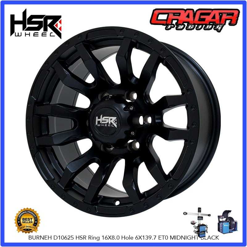 Velg Mobil Offroad R16 Lubang 6 Untuk Pajero Fortuner Phanter Hilux Terano Blazer Dll - Hsr Burneh