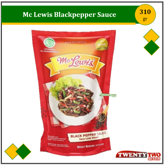 

[6 X]Mc Lewis Blackpepper Sauce Pouch 310 gr