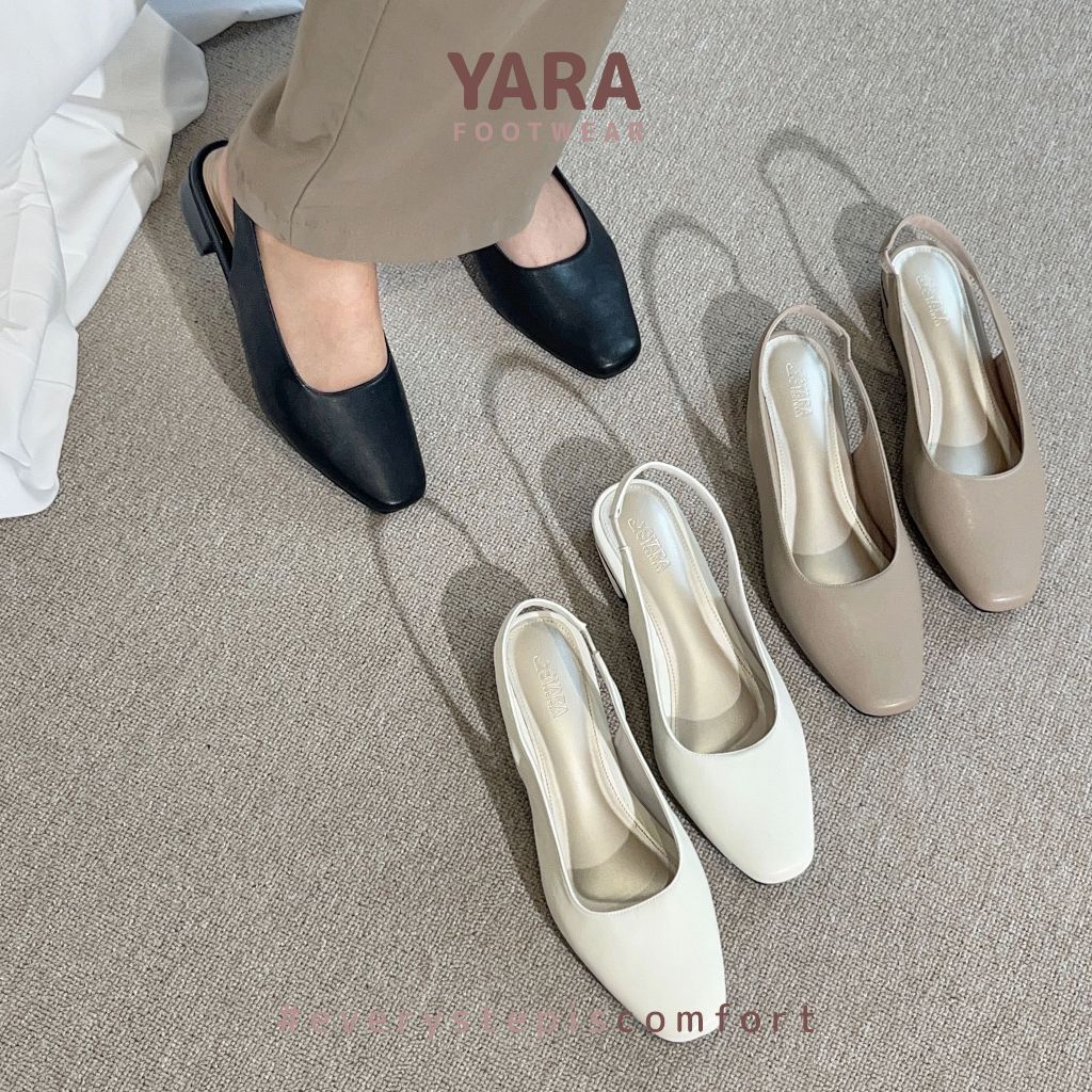 Yara Footwear - Sore Heels 3cm -- Square Toe Trendy