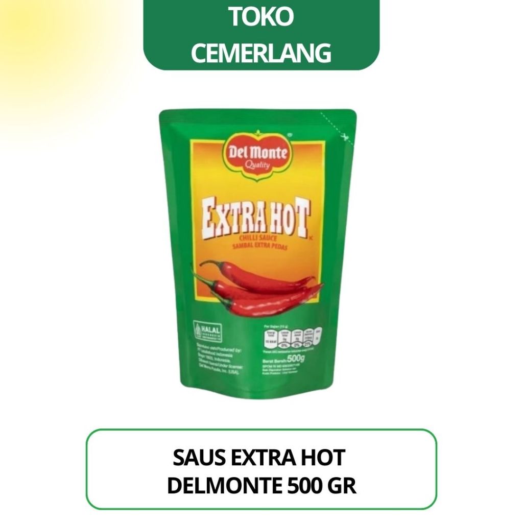 

Saus Sambal Extra Hot Pedas Del Monte 500 gr