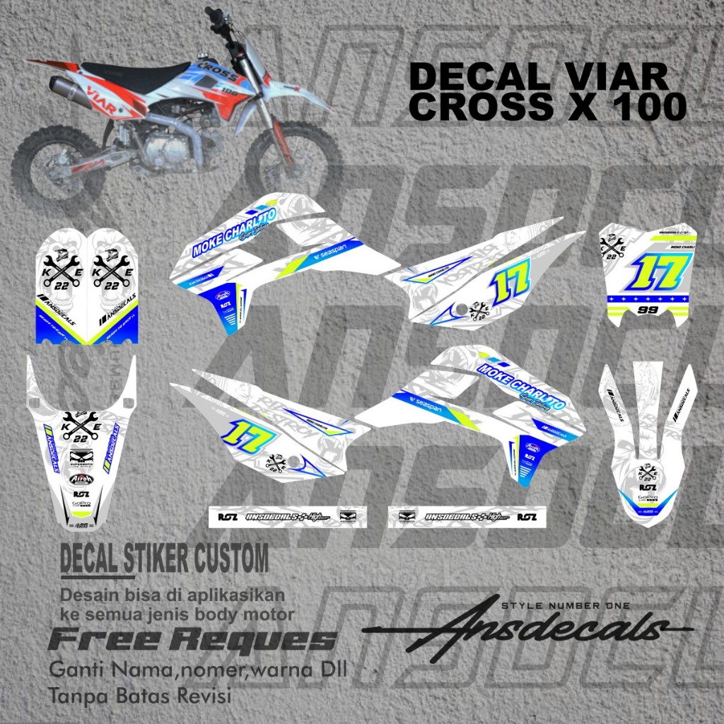 Stiker Viar Cross X 100 Stiker Mini Trail Viar Cross X 100 New Stiker Mini Trail