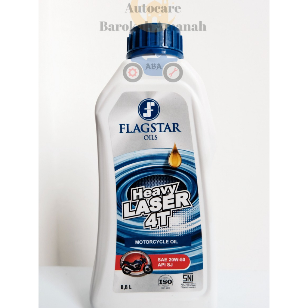 Oli Motor 4T 800ml - Flagstar Heavy Laser 20W-50 API SJ Motorcycle Oil